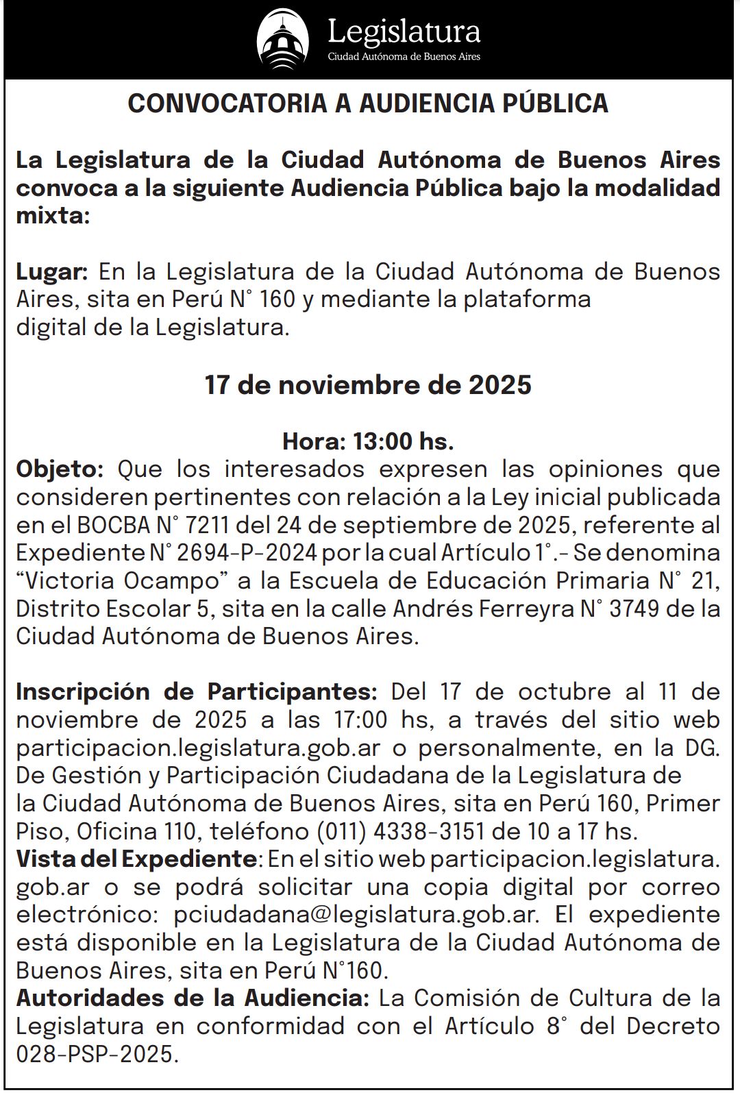 Audiencia Publica 